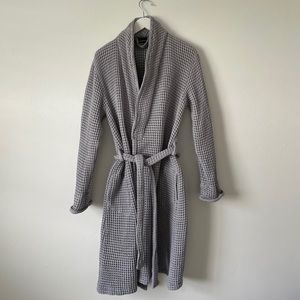 Brooklinen waffle style gray robe size XS/S
